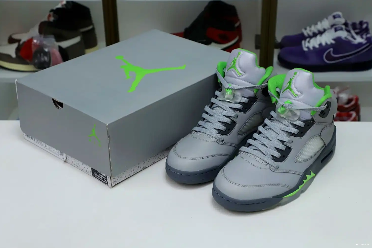 BEAN' 'GREEN JORDAN AIR Kimikick RETRO 5 2022 0808
